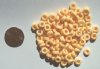 100 3x7mm Rough Cut Chalk Light Orange Spacers